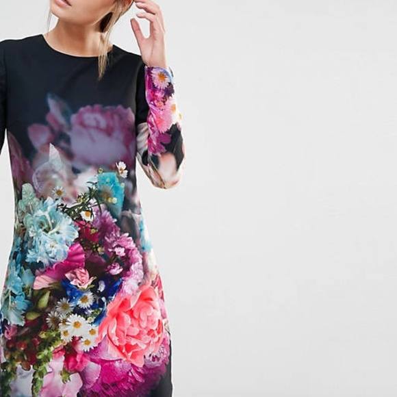 Like New Ted Baker Vyra Floral Tunic Dress - Picture 10 of 13